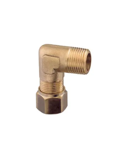 Brass Male Curved Fitting - 1/2"x14mm