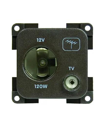 Lighter type socket 12V and TV antenna