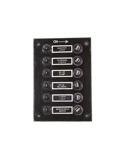 Electric panel 6 switches