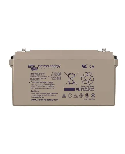12V/90Ah AGM Deep Cycle Battery (M6)