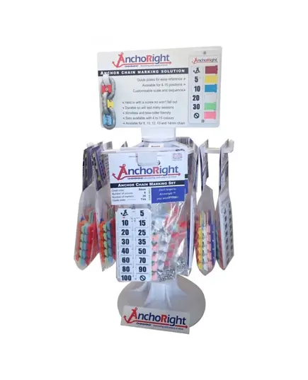Display Stand with 12 Chain Markers Packs