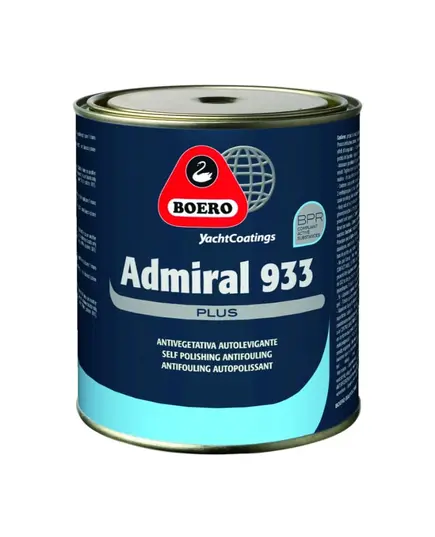 ADMIRAL 933 PLUS Antifouling - Black - 0.75L