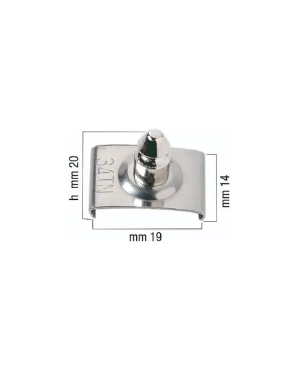 DOT Clip Button with Pin - 19.1mm