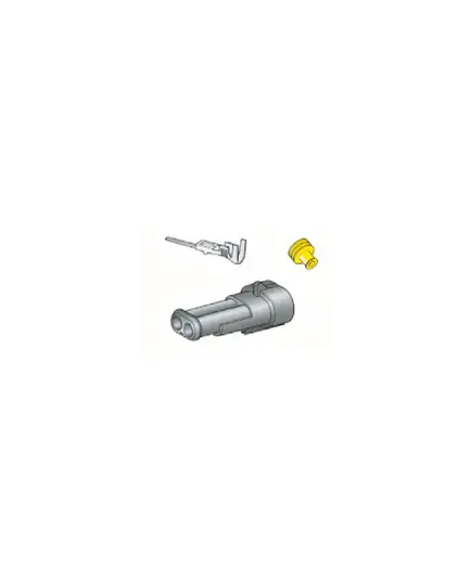 Male connector - 2 poles