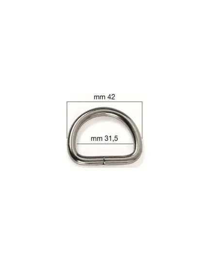 Stainless Steel D-ring - 30mm