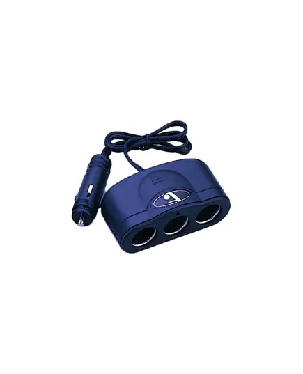 Triple socket with cable