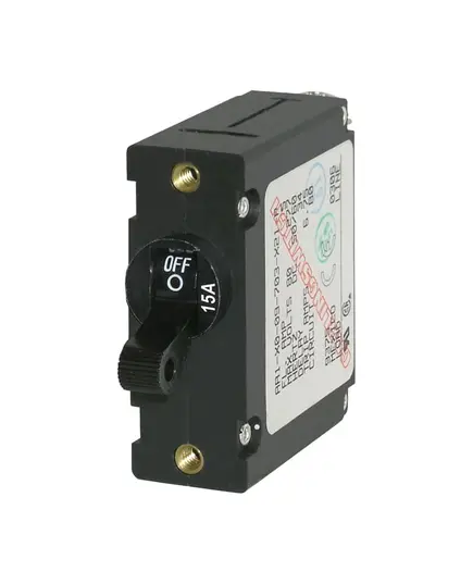 Circuit Breaker with Black Toggle - 15A