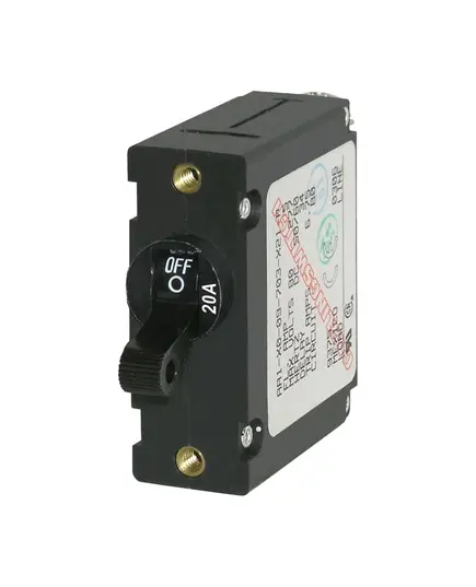 Circuit Breaker with Black Toggle - 20A