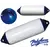 F3 Series Polyform Twin Eye Fender - diameter 22 cm - White and Blue, Diameter, cm: 22, Series: F3