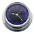 Chromed Brass Clock with Blue Face - 120mm Chromed Brass Clock with Blue Face - 120mm