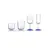 Low Whisky Tumbler - Blue Klein Line, 2 image Low Whisky Tumbler - Blue Klein Line, 2 image