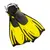 T-Jet Adjustable Foot Fins for Child - Yellow - L/XL, Shoe size: From 33 to 37, Color: Yellow T-Jet Adjustable Foot Fins for Child - Yellow - L/XL, Shoe size: From 33 to 37, Color: Yellow
