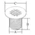 Stainless Steel Discharge Strainer - Ø32mm, Diameter, mm: 32, 2 image Stainless Steel Discharge Strainer - Ø32mm, Diameter, mm: 32, 2 image