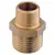 Brass Reducing Nipple M-M - 1"1/2 to 1"1/4, Thread: 1"1/2-1"1/4