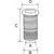 Black PVC Through-hull - 25x155mm, Color: Black, 2 image Black PVC Through-hull - 25x155mm, Color: Black, 2 image