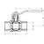 Inox Ball Valve - 1"1/2 - AISI 316, Thread: F1"1/2, 2 image Inox Ball Valve - 1"1/2 - AISI 316, Thread: F1"1/2, 2 image