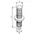 Chromed Brass Through-hull - 54mm, 2 image Chromed Brass Through-hull - 54mm, 2 image