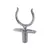 Charnière de nage en laiton chromé avec douille - 12mm Charnière de nage en laiton chromé avec douille - 12mm