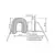 Inflatable Horseshoe Buoy with Light and Whistle, Model: With light and whistle, 3 image Inflatable Horseshoe Buoy with Light and Whistle, Model: With light and whistle, 3 image