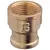 Brass Reducing Socket F-F - 1"1/4 to 1", Thread: 1"1/4-1"