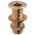 Laiton poli à travers la coque - 3 x 158mm, Fil de discussion: 3" Laiton poli à travers la coque - 3 x 158mm, Fil de discussion: 3"