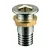 Laiton chromé à travers la coque - 3/8 x 55mm, Fil de discussion: 3/8" Laiton chromé à travers la coque - 3/8 x 55mm, Fil de discussion: 3/8"