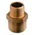 Bronze Reducing Nipple M-M - 1" to 3/4", Thread: 1"-3/4"