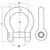 Flush Head Bow Shackle - diameter 12mm, Diameter, mm: 12, 2 image Flush Head Bow Shackle - diameter 12mm, Diameter, mm: 12, 2 image