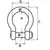 Bow Shackle - diameter 25mm, Diameter, mm: 25, 2 image Bow Shackle - diameter 25mm, Diameter, mm: 25, 2 image