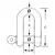 Flat Long Shackle diameter 6mm, Diameter, mm: 6, 2 image Flat Long Shackle diameter 6mm, Diameter, mm: 6, 2 image