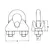 Pince pour câble DIN 741 - diamètre 13mm, Pour le diamètre de corde, mm: 13, 2 image Pince pour câble DIN 741 - diamètre 13mm, Pour le diamètre de corde, mm: 13, 2 image