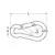 AISI 316 Carabiner with Swallow Tail Closure - diameter 10mm, Diameter, mm: 10, 3 image AISI 316 Carabiner with Swallow Tail Closure - diameter 10mm, Diameter, mm: 10, 3 image