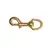 Brass Carabiner with Swivel Eye - 90mm, Length, mm: 90 Brass Carabiner with Swivel Eye - 90mm, Length, mm: 90