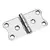 Mirror polished S.S. hinge - 78x40mm
