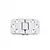Mirror polished S.S. hinge - 70x42mm Mirror polished S.S. hinge - 70x42mm