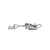 Fermoir de porte anti-bruit réglable - 150-163mm, Longueur, mm: 150-163 Fermoir de porte anti-bruit réglable - 150-163mm, Longueur, mm: 150-163