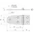 Mirror Polished S.S. Hinge - 100x40mm, 2 image Mirror Polished S.S. Hinge - 100x40mm, 2 image