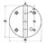 Mirror polished S.S. hinge - diameter 65mm, 2 image Mirror polished S.S. hinge - diameter 65mm, 2 image