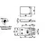 Flat Hinge - 45x30mm, 2 image Flat Hinge - 45x30mm, 2 image