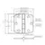 S.S. Hinge with cover and center barrel - 74x75mm, 3 image S.S. Hinge with cover and center barrel - 74x75mm, 3 image