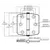 S.S. Hinge with integrated cover - 78x78mm, 4 image S.S. Hinge with integrated cover - 78x78mm, 4 image