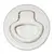 Loquet de trappe en ABS blanc - diamètre 61mm Loquet de trappe en ABS blanc - diamètre 61mm