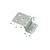 Charnière décalée en acier inoxydable poli miroir - 20x20/35x20mm - 15mm, 2 image Charnière décalée en acier inoxydable poli miroir - 20x20/35x20mm - 15mm, 2 image