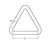 Triangle Ring - 6x40mm, Dimensions, mm: 6x40, 2 image Triangle Ring - 6x40mm, Dimensions, mm: 6x40, 2 image