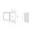 White Inspection Hatch - 606x243mm, 2 image White Inspection Hatch - 606x243mm, 2 image