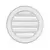 Grille d'aération ronde en plastique blanc - diamètre 120mm, Diamètre, mm: 120 Grille d'aération ronde en plastique blanc - diamètre 120mm, Diamètre, mm: 120