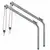 Pair of Stainless Steel Davits - Ø40mm, Tube diameter, mm: 40 Pair of Stainless Steel Davits - Ø40mm, Tube diameter, mm: 40