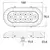 Underwater 10 LED light White 3W 10-30V, 2 image Underwater 10 LED light White 3W 10-30V, 2 image