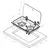 Built-in Hob Unit with Glass Cover - 2 Burners - 530x326mm, 2 image Built-in Hob Unit with Glass Cover - 2 Burners - 530x326mm, 2 image