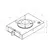 Cuisinière à gaz - 1 brûleur - 210x290x95mm, 2 image Cuisinière à gaz - 1 brûleur - 210x290x95mm, 2 image